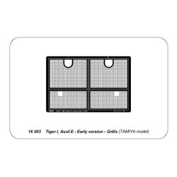Tiger I, Ausf.E - Early version - Grilles, skala 1/16