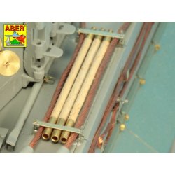 Barrel cleaning rods with brackets for Tiger I  early/late, skala 1/16