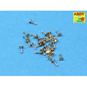 Turned imitation of Hexagonal bolts - 1,19mm x 30 pcs.