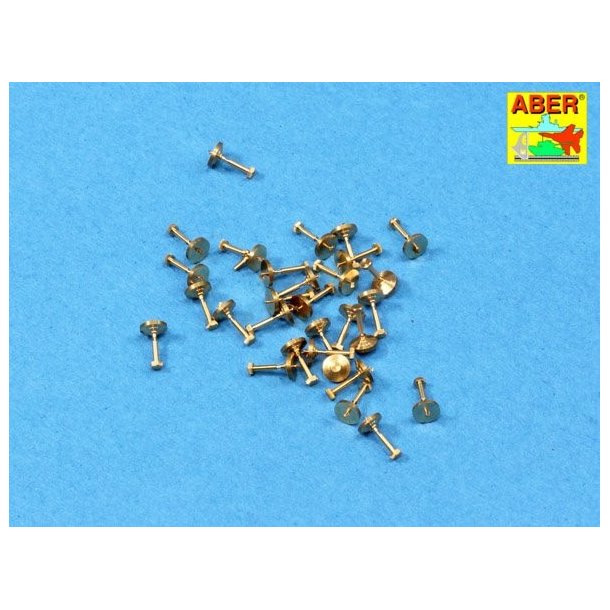 Turned imitation of Hexagonal bolts - 1,19mm x 30 pcs.
