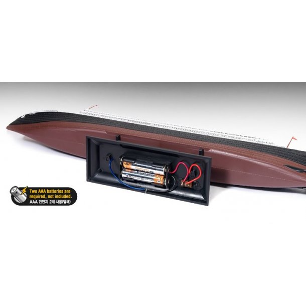 Titanic, skala 1/700 med LED