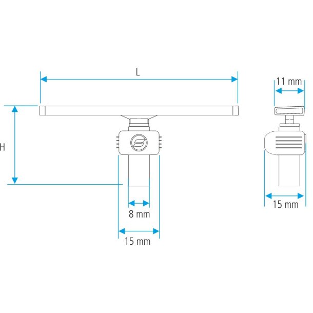 Radar 74 mm med elmotor