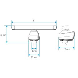Radar 75 mm med elmotor