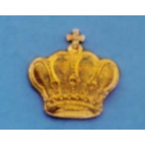 Krone 20 x 21 mm, i forgyldt metal