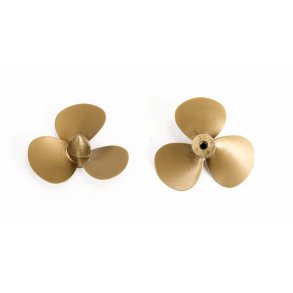 Skibsskrue i plast, 3-bladet 40 mm M4 - venstre