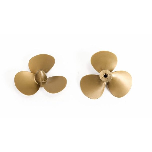 Skibsskrue i plast, 3-bladet 40 mm M4 - venstre