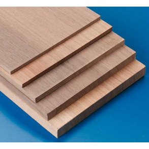 Valnd finér, 1,0 x 100 x 1000 mm