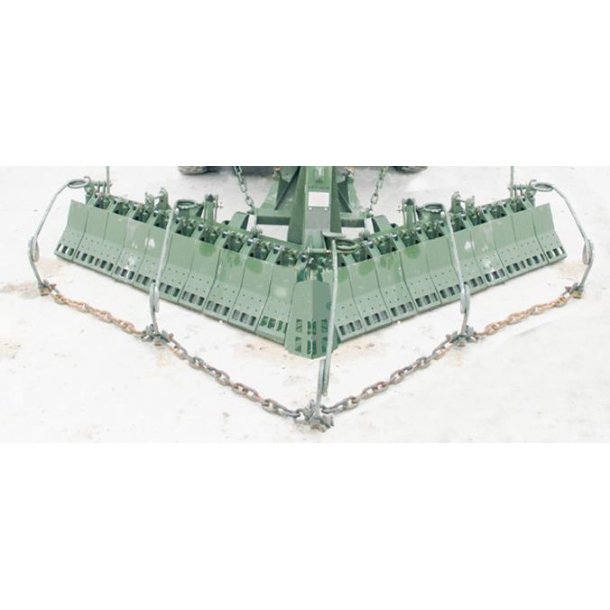 Indicator and Chain Assembly for M1132 Stryker Engineer Squad Vehicle Surface Mine Plow