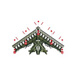 Indicator and Chain Assembly for M1132 Stryker Engineer Squad Vehicle Surface Mine Plow