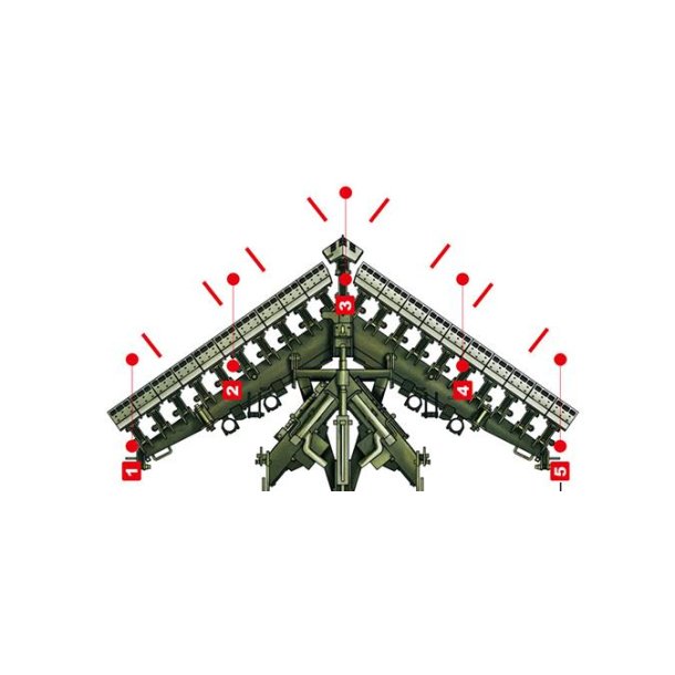 Indicator and Chain Assembly for M1132 Stryker Engineer Squad Vehicle Surface Mine Plow