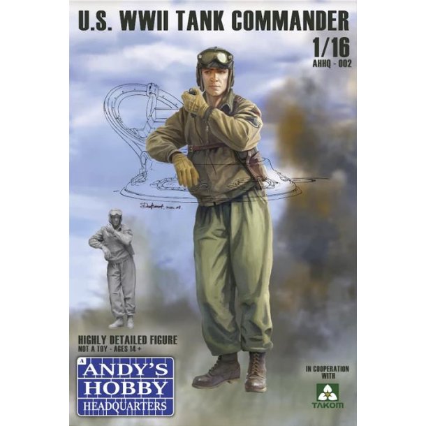 US WWII Tank Commander, skala 1/16