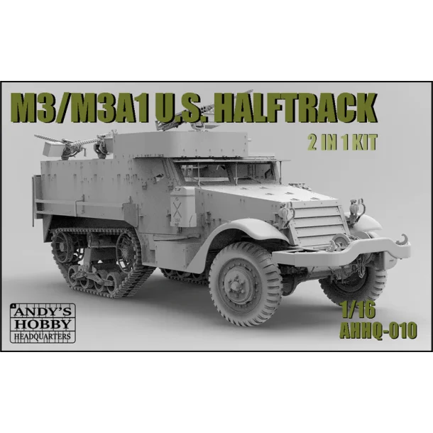 M3 / M3A1 U.S. Halftrack 2, skala 1/16