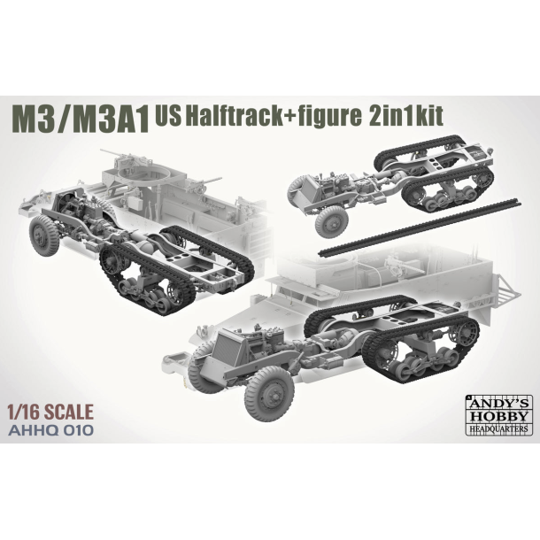 M3 / M3A1 U.S. Halftrack 2, skala 1/16
