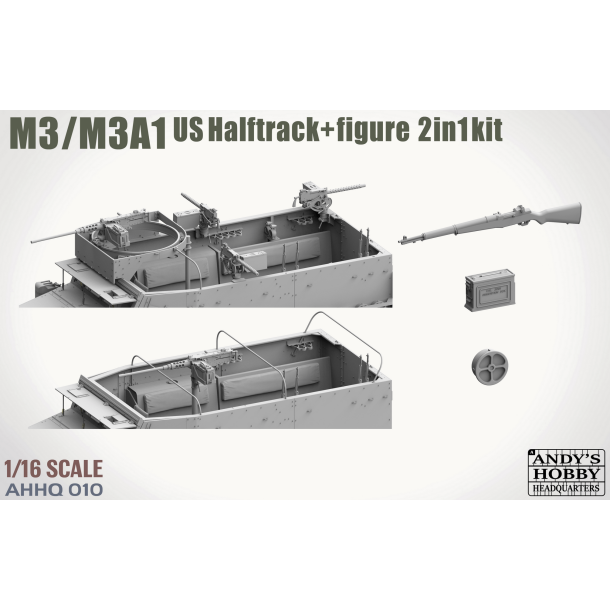 M3 / M3A1 U.S. Halftrack 2, skala 1/16