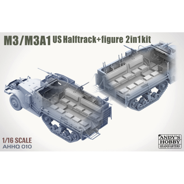 M3 / M3A1 U.S. Halftrack 2, skala 1/16