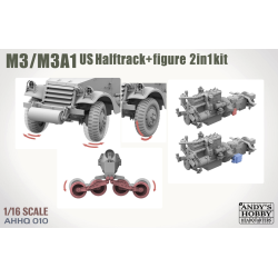 M3 / M3A1 U.S. Halftrack 2, skala 1/16