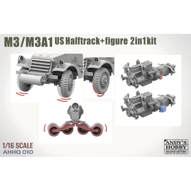 M3 / M3A1 U.S. Halftrack 2, skala 1/16