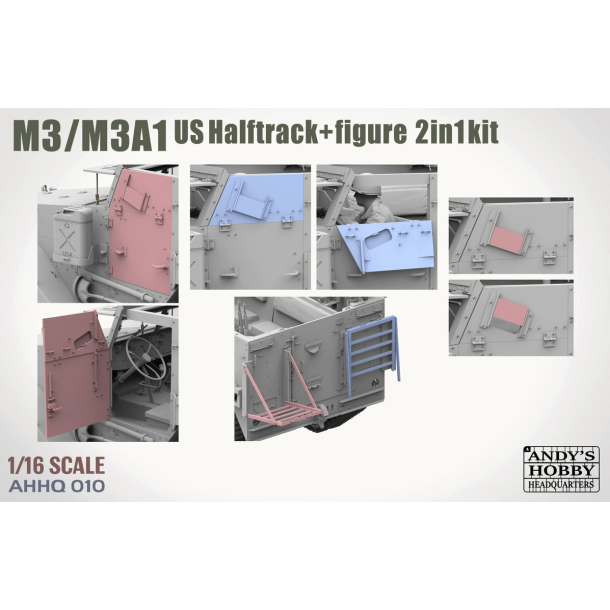 M3 / M3A1 U.S. Halftrack 2, skala 1/16