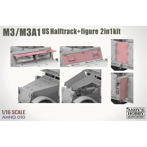 M3 / M3A1 U.S. Halftrack 2, skala 1/16