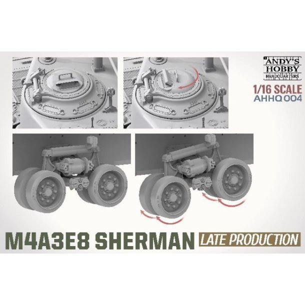 M4A3E8 Sherman Easy Eight - Late War/Korean War, skala 1/16