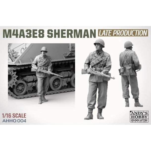 M4A3E8 Sherman Easy Eight - Late War/Korean War, skala 1/16