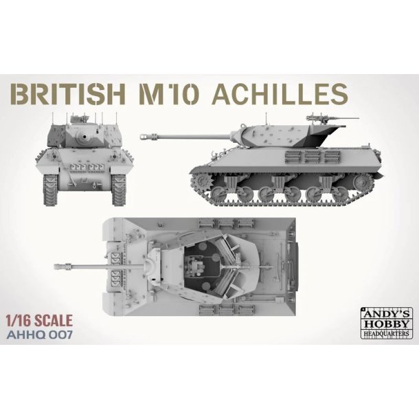 British M10 &acute;Achilles&acute; IIc Tank Destroyer, skala 1/16