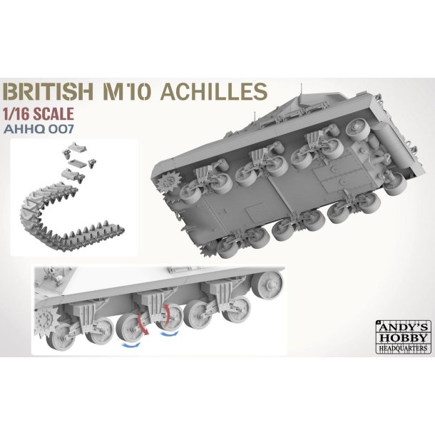 British M10 &acute;Achilles&acute; IIc Tank Destroyer, skala 1/16