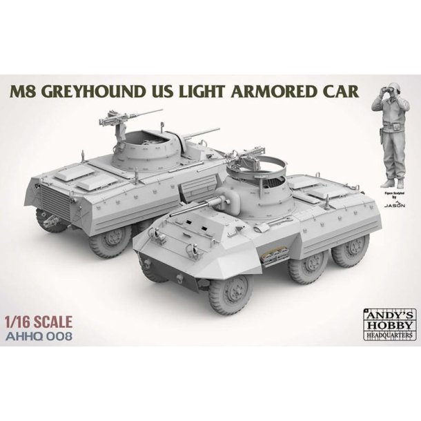 M8 Greyhound US light Armored Car, skala 1/16