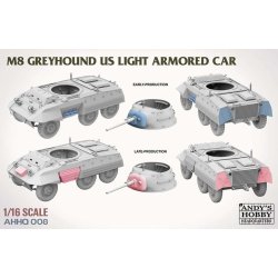 M8 Greyhound US light Armored Car, skala 1/16