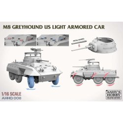 M8 Greyhound US light Armored Car, skala 1/16
