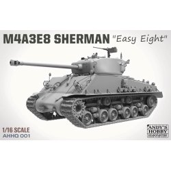 M4A3E8 Sherman &acute;Easy Eight&acute; (inkl. weathering-st), skala 1/16