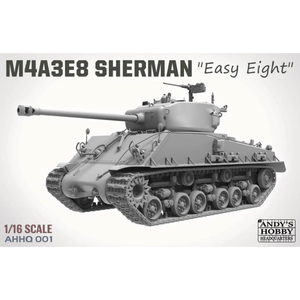 M4A3E8 Sherman &acute;Easy Eight&acute; (inkl. weathering-st), skala 1/16