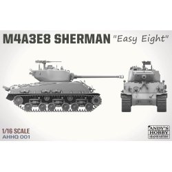 M4A3E8 Sherman &acute;Easy Eight&acute; (inkl. weathering-st), skala 1/16