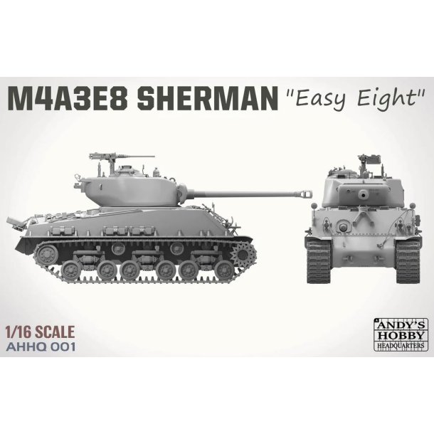 M4A3E8 Sherman &acute;Easy Eight&acute; (inkl. weathering-st), skala 1/16