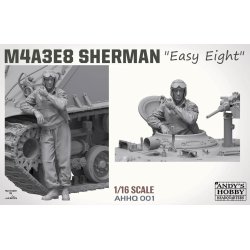 M4A3E8 Sherman &acute;Easy Eight&acute; (inkl. weathering-st), skala 1/16