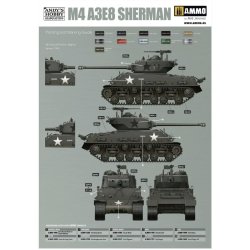 M4A3E8 Sherman &acute;Easy Eight&acute; (inkl. weathering-st), skala 1/16