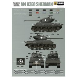 M4A3E8 Sherman &acute;Easy Eight&acute; (inkl. weathering-st), skala 1/16