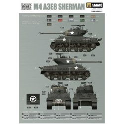 M4A3E8 Sherman &acute;Easy Eight&acute; (inkl. weathering-st), skala 1/16