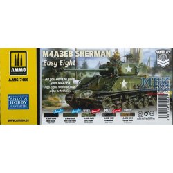 M4A3E8 Sherman &acute;Easy Eight&acute; (inkl. weathering-st), skala 1/16