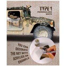 Camouflage Net Personalized White Type 1