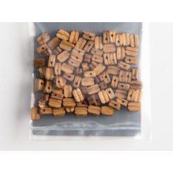 Enkelt blok i valnd, 5 mm, 100 stk.