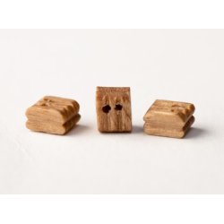 Dobbelt blok i valnd, 4 mm, 100 stk.