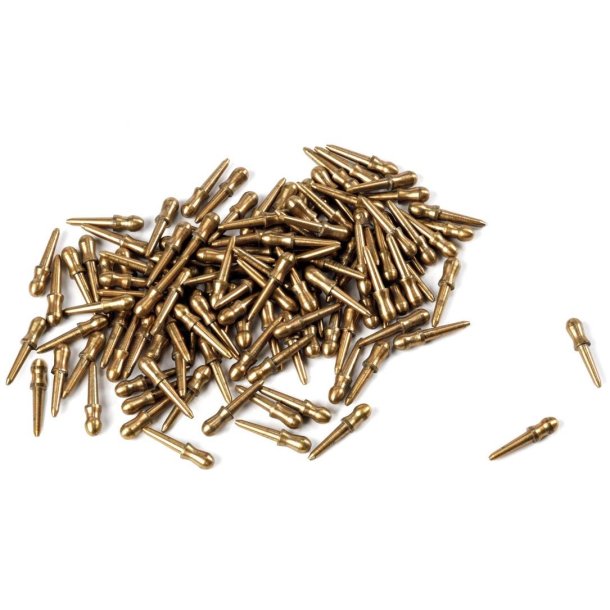 Kofilnagler 9 mm i bronzebelagt messing, 20 stk.