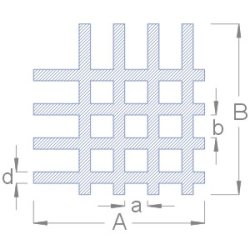 Gitterrist 52 x 52 mm