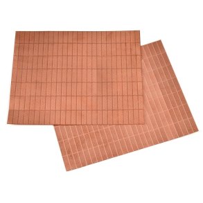 Kobberforhudning, fototsede plader 19 x 6 mm, skala 1/64, 100 stk.