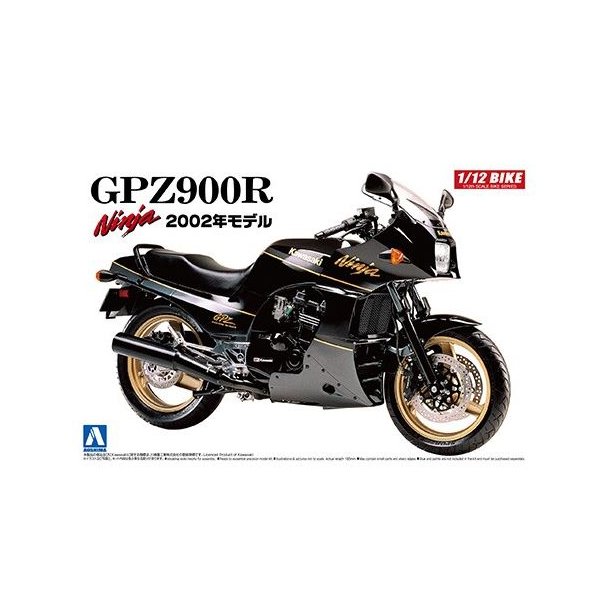 Kawasaki GPZ 900R Ninja 2002 - Motorcykler - skala 1/6 - 1/9 - - Modelskibet.dk