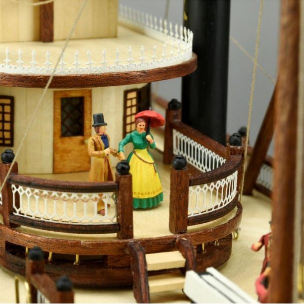 Figurer til floddamper Mississippi, 18 stk.