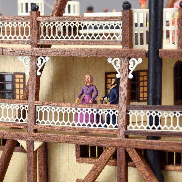 Figurer til floddamper Mississippi, 18 stk.