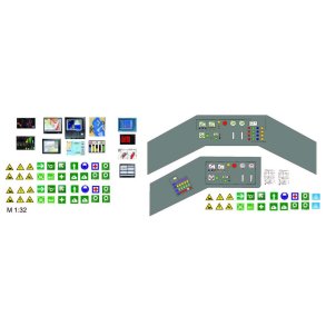 Instrumenter og mrker til slbebd Jonny, skala 1/32