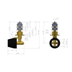Schottel-drev �25 mm, h�jredrejende